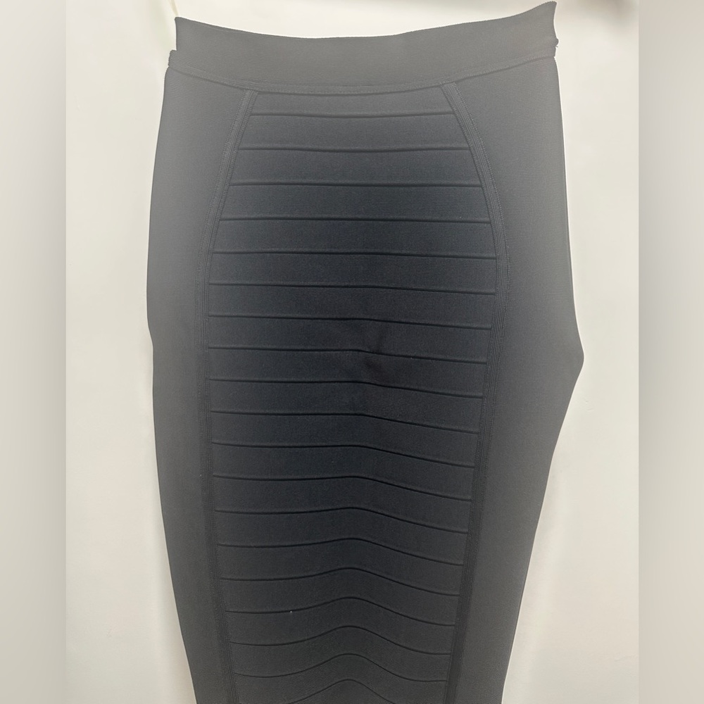 HOUSE OF CB SORCHA Black Knee Length Pencil Skirt - Picture 6 of 8